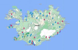 Mapa turístico de Islandia en español