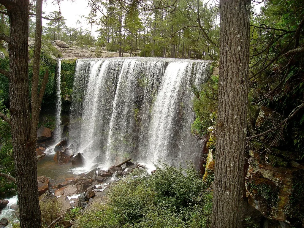 Cascada del parque natural Mexiquillo en Durango