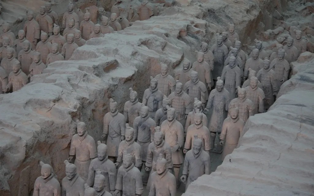 Guerreros de Terracota en Xi an dentro del museo arqueológico