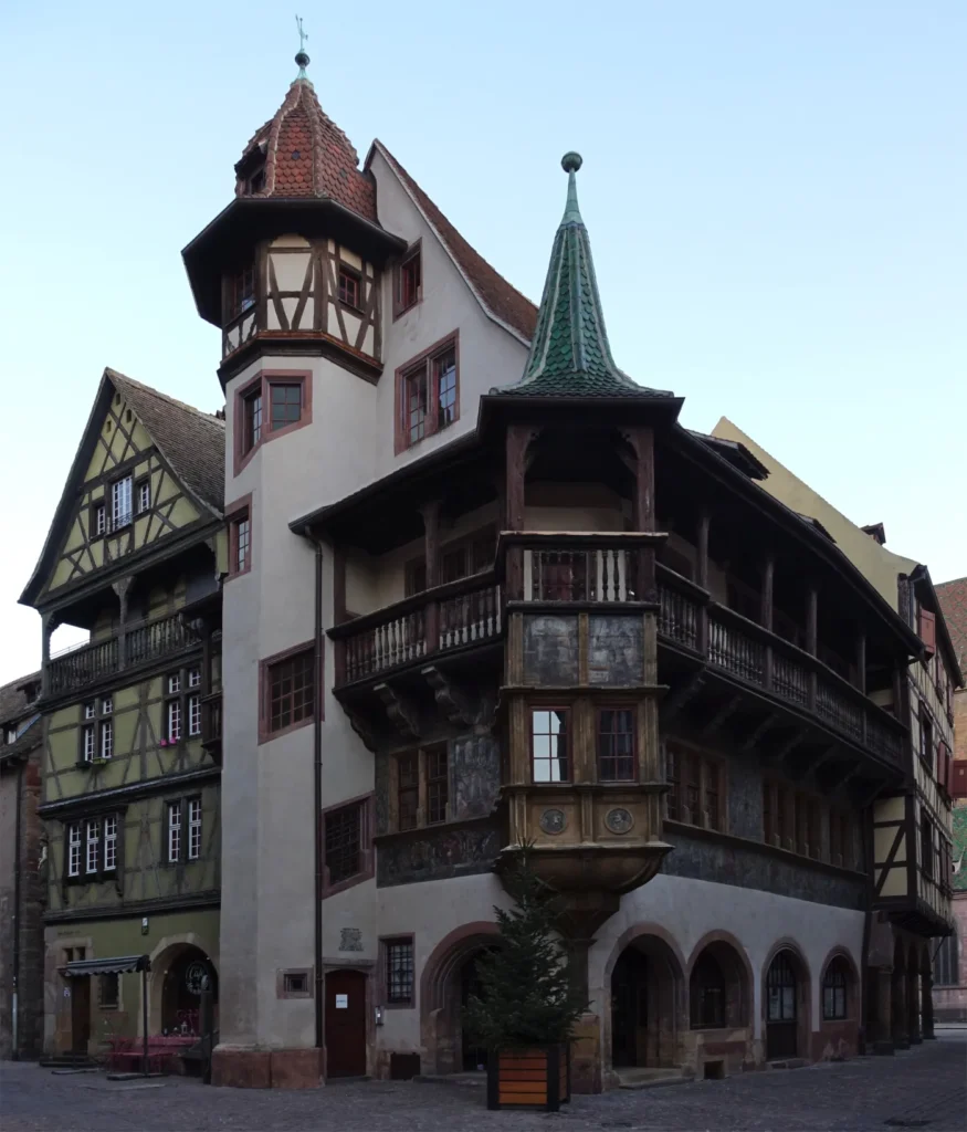 Fachada de la Maison Pfister en el centro historico de Colmar