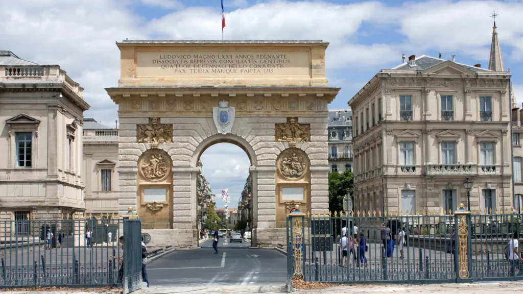 Arco del Triunfo del Peyrou en Montpellier
