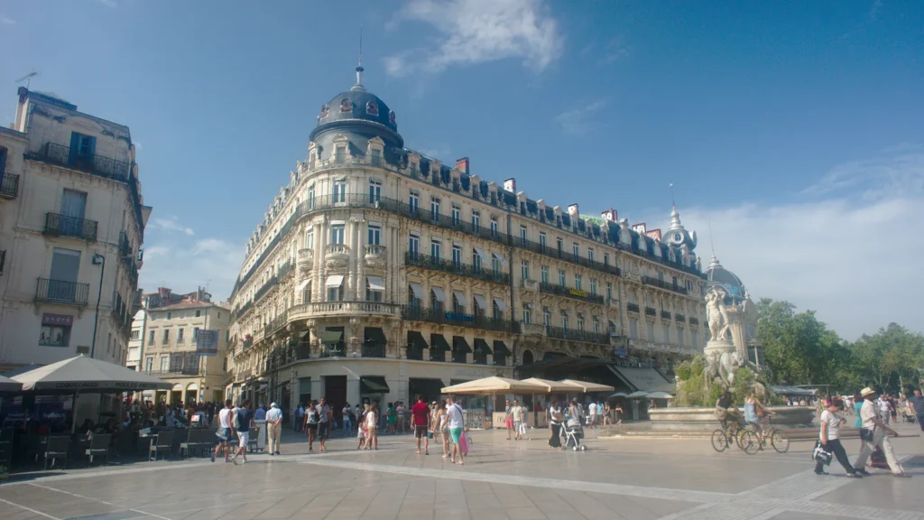 Place de la Comédie en el centro histórico de Montpellier