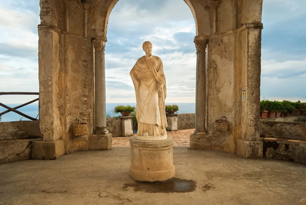 Villa Cimbrone en Ravello sobre la Costa Amalfitana