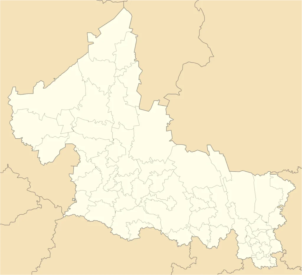 Mapa base del estado de San Luis Potosí
